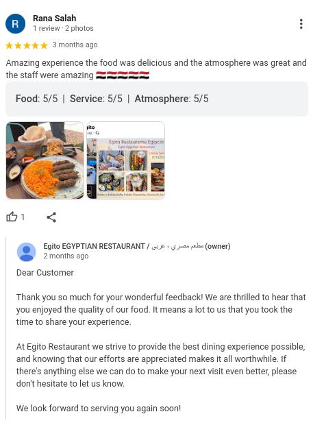 Customer Review 1